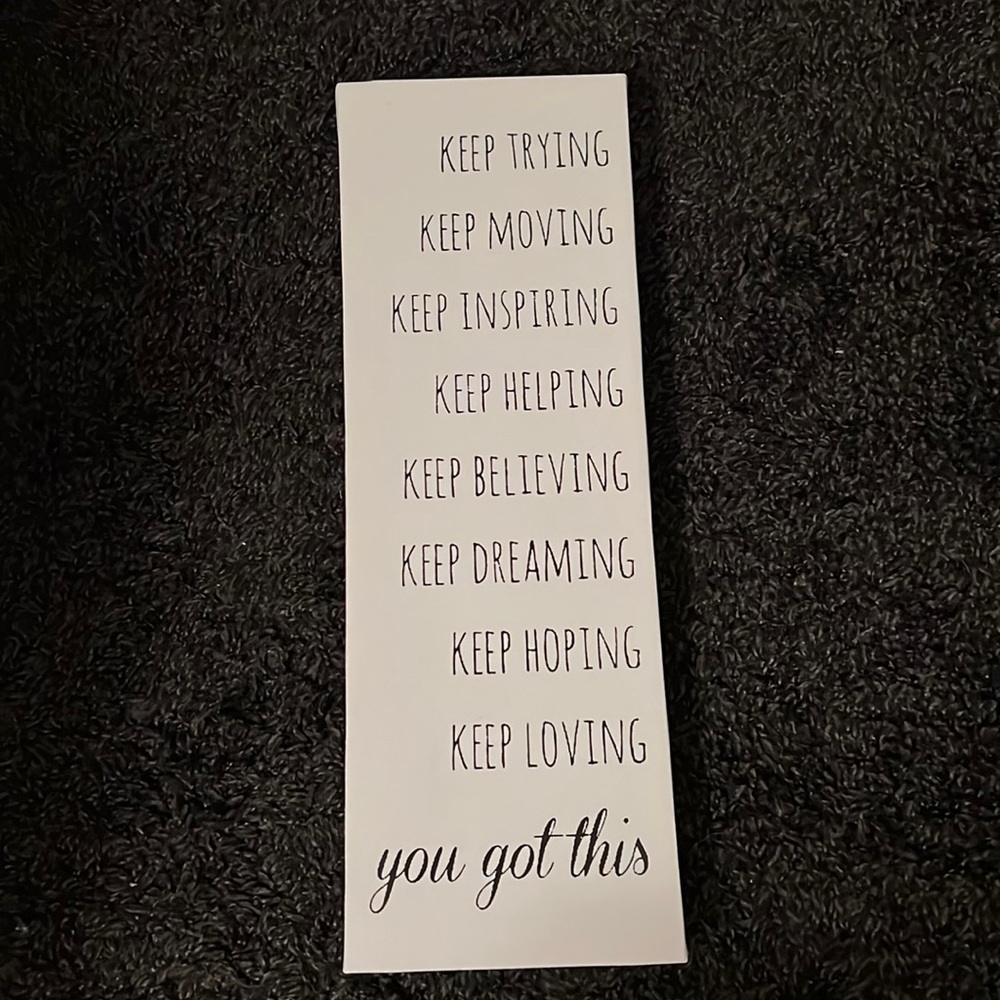 Motivational sign